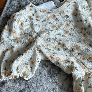 Vintage floral midi summer dress